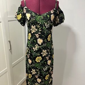 Club Monaco Graciela off shoulder-sleeve dress